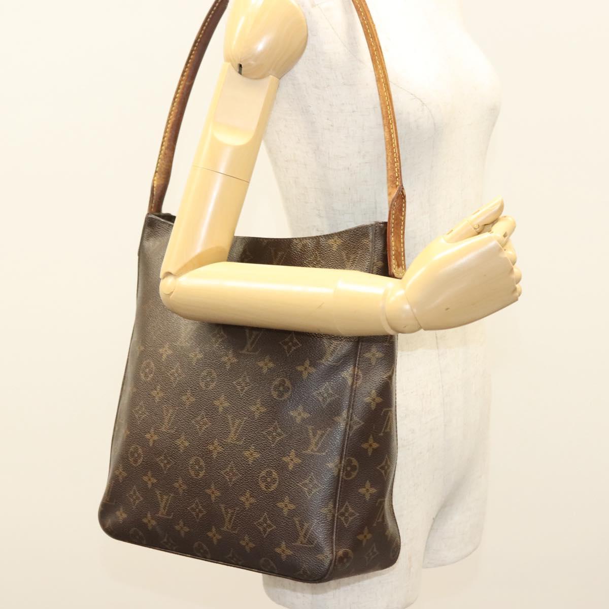 LOUIS VUITTON Monogram Looping GM Shoulder Bag M51145 LV Auth bs26482