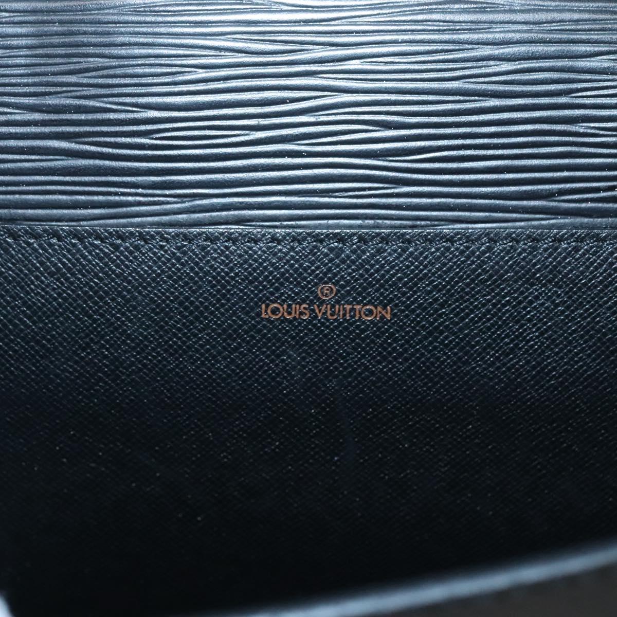 LOUIS VUITTON Epi Porte Documents Bandouliere Black M54462 LV Auth bs26493