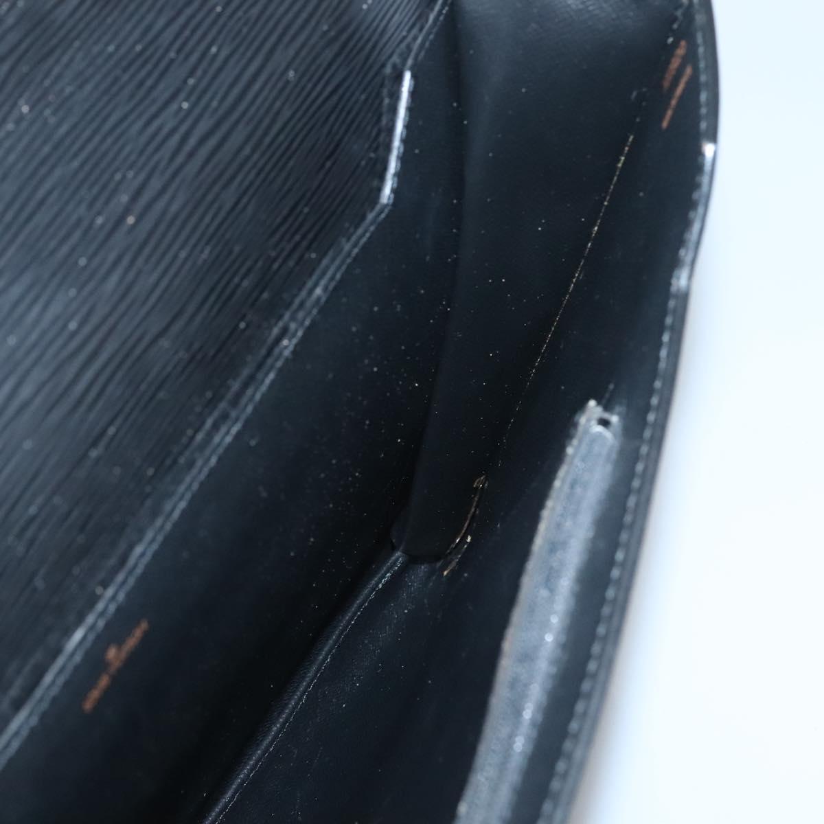 LOUIS VUITTON Epi Porte Documents Bandouliere Black M54462 LV Auth bs26493