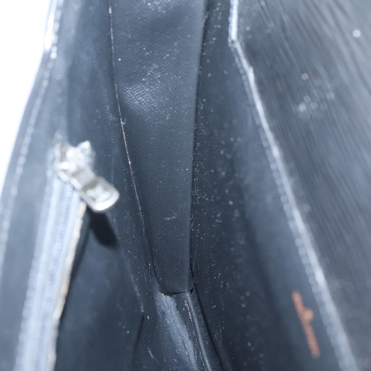 LOUIS VUITTON Epi Porte Documents Bandouliere Black M54462 LV Auth bs26493