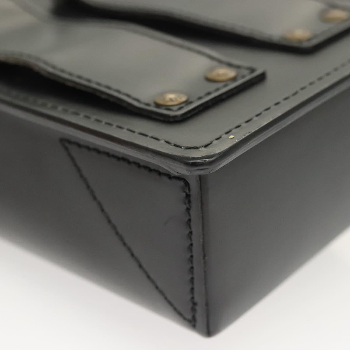 LOUIS VUITTON Pister Shoulder Bag Leather Black M92222 LV Auth bs26496