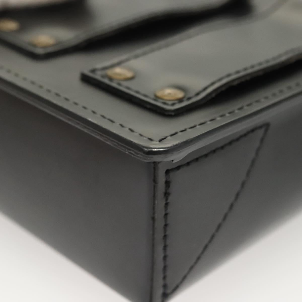 LOUIS VUITTON Pister Shoulder Bag Leather Black M92222 LV Auth bs26496