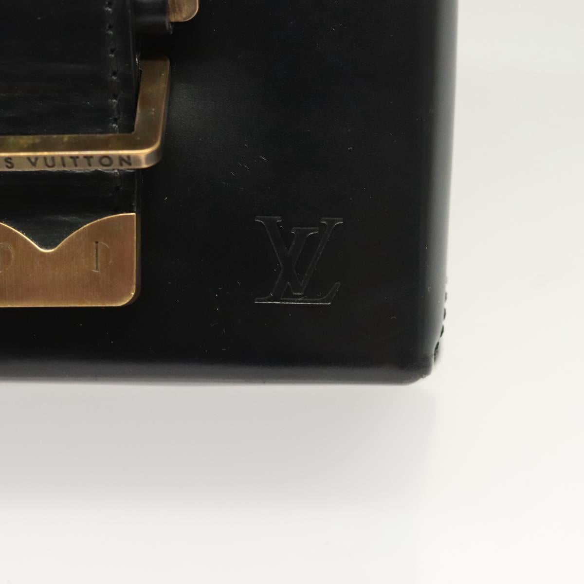 LOUIS VUITTON Pister Shoulder Bag Leather Black M92222 LV Auth bs26496