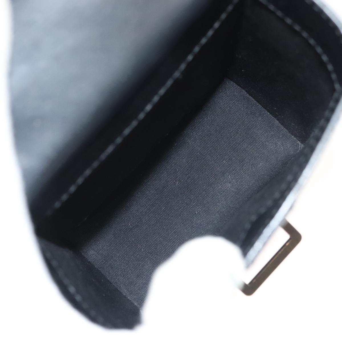 LOUIS VUITTON Pister Shoulder Bag Leather Black M92222 LV Auth bs26496