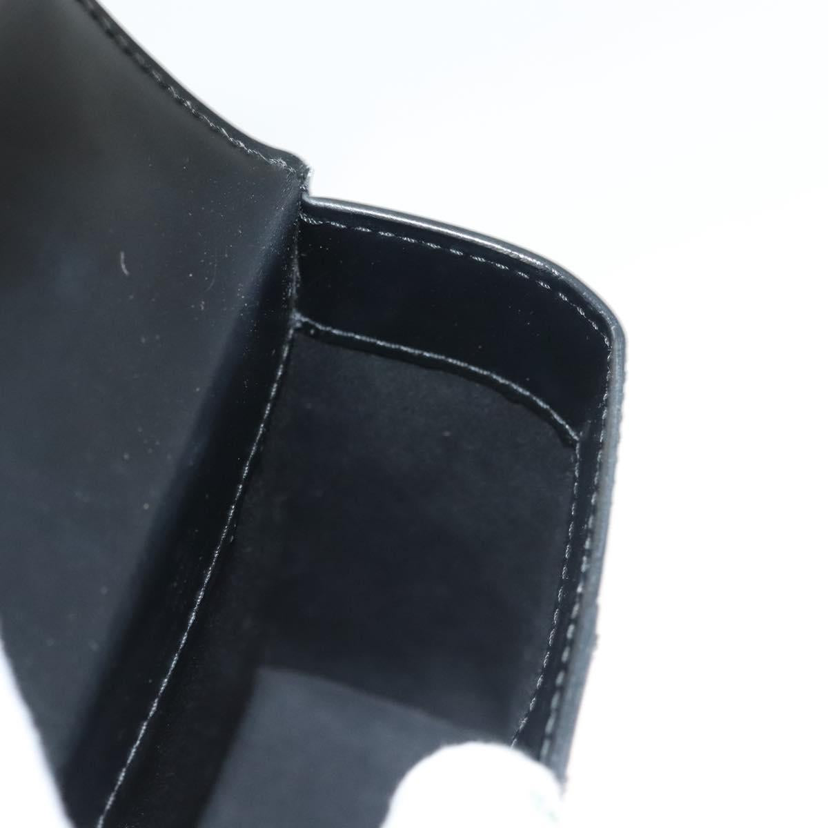 LOUIS VUITTON Pister Shoulder Bag Leather Black M92222 LV Auth bs26496