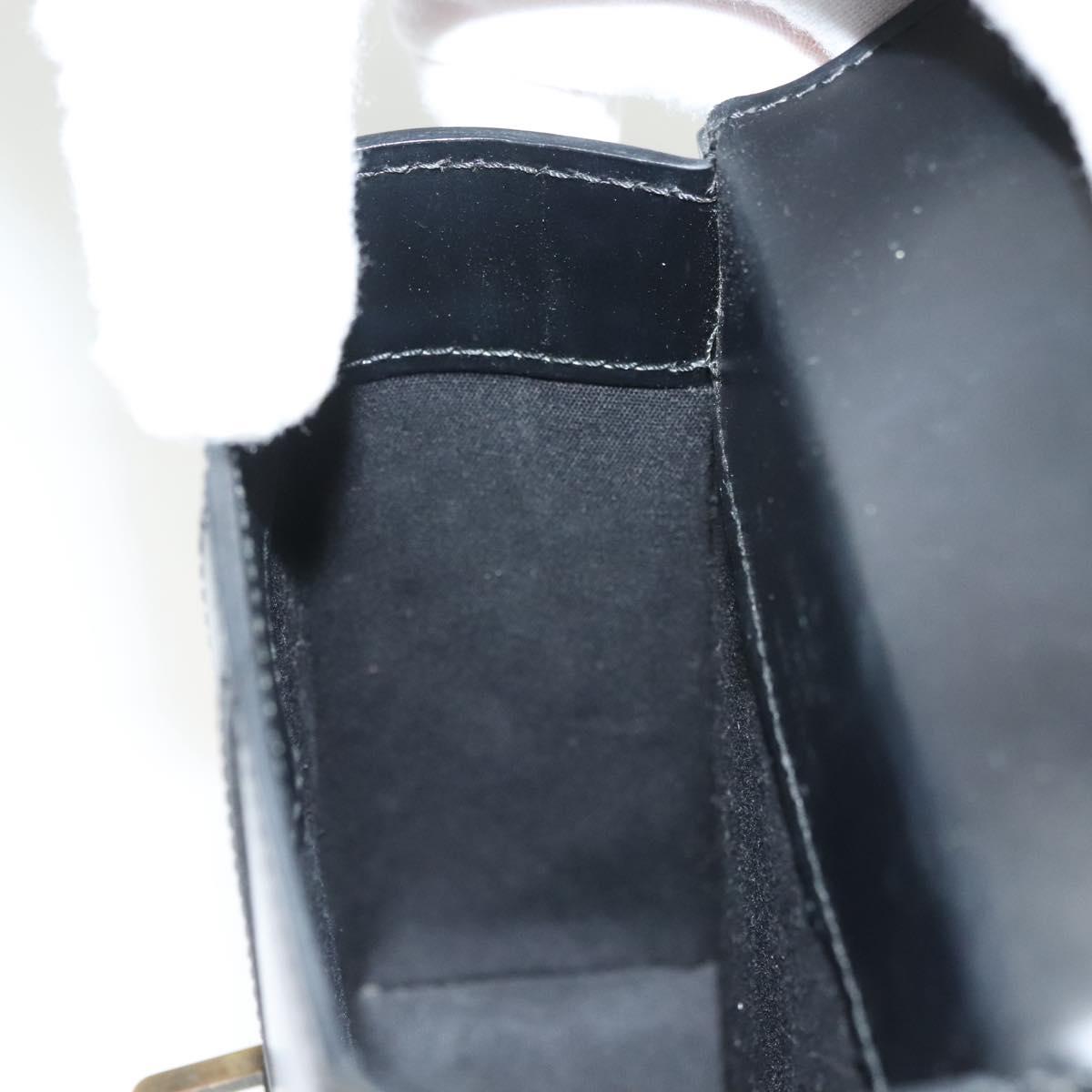 LOUIS VUITTON Pister Shoulder Bag Leather Black M92222 LV Auth bs26496