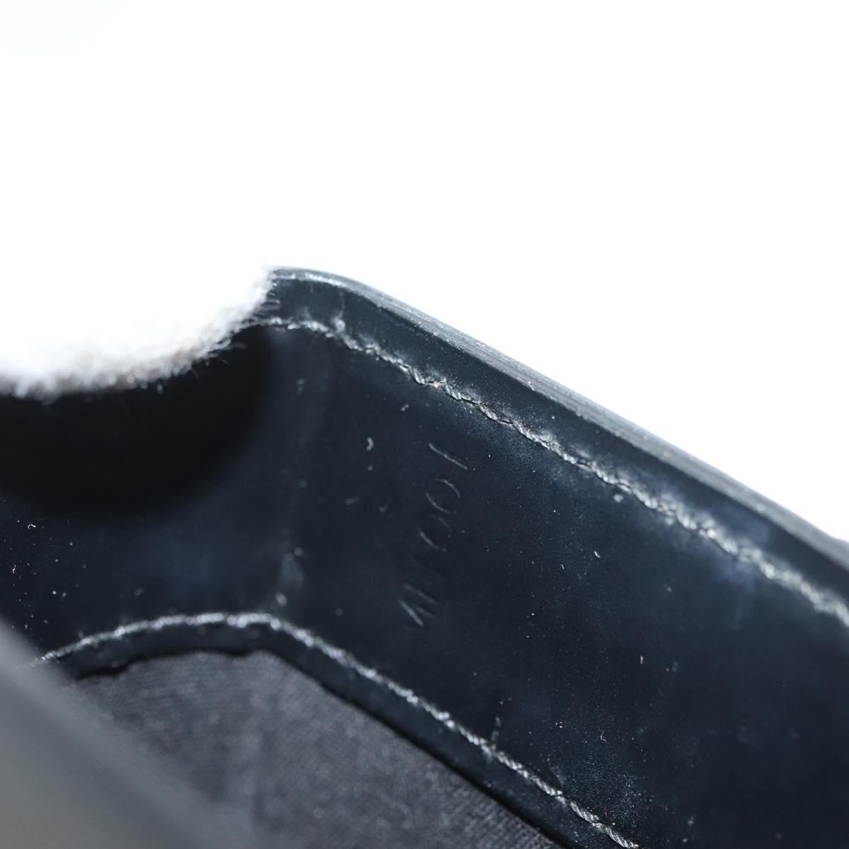 LOUIS VUITTON Pister Shoulder Bag Leather Black M92222 LV Auth bs26496