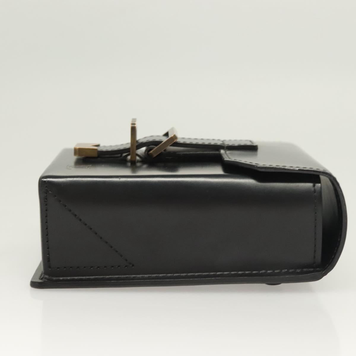 LOUIS VUITTON Pister Shoulder Bag Leather Black M92222 LV Auth bs26496