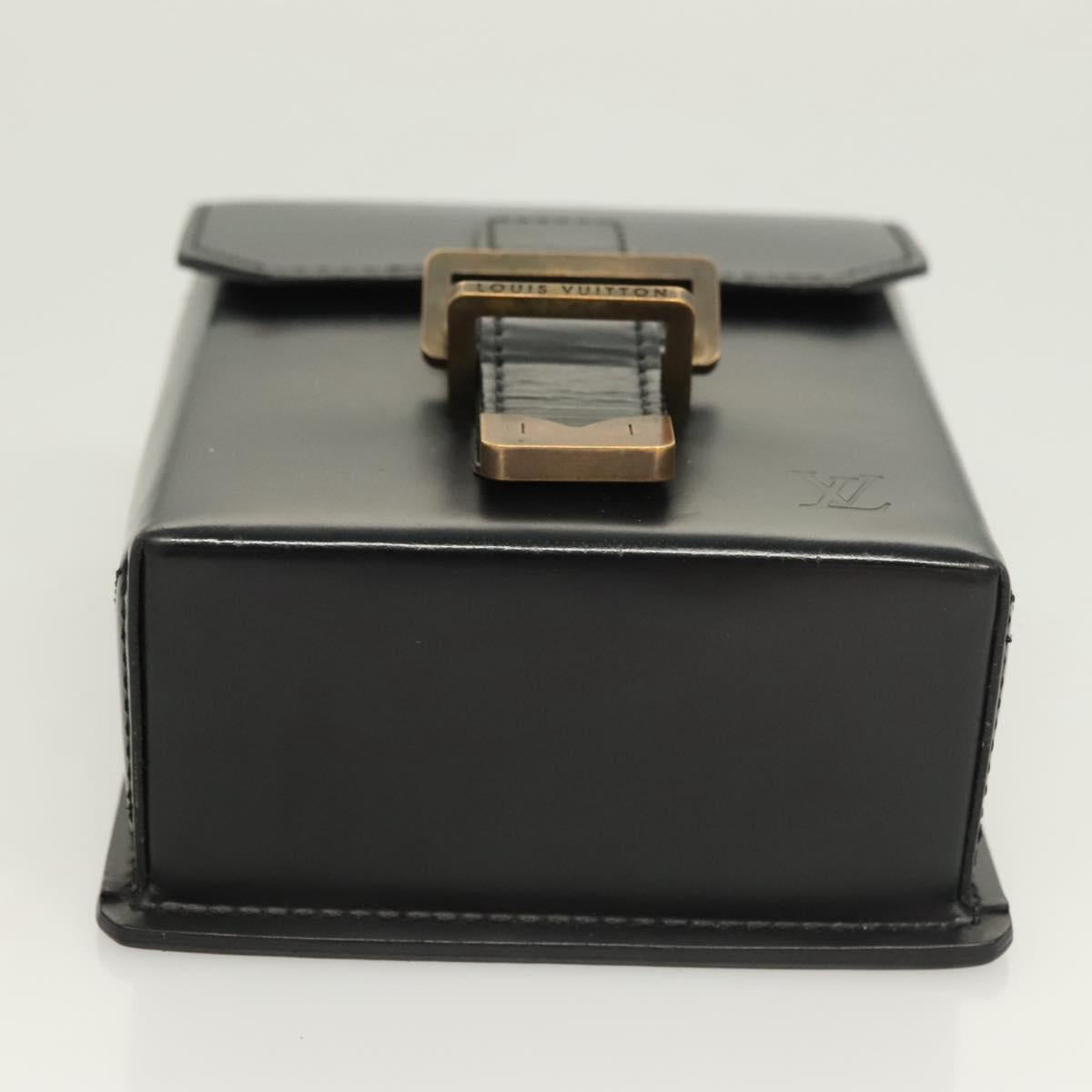 LOUIS VUITTON Pister Shoulder Bag Leather Black M92222 LV Auth bs26496