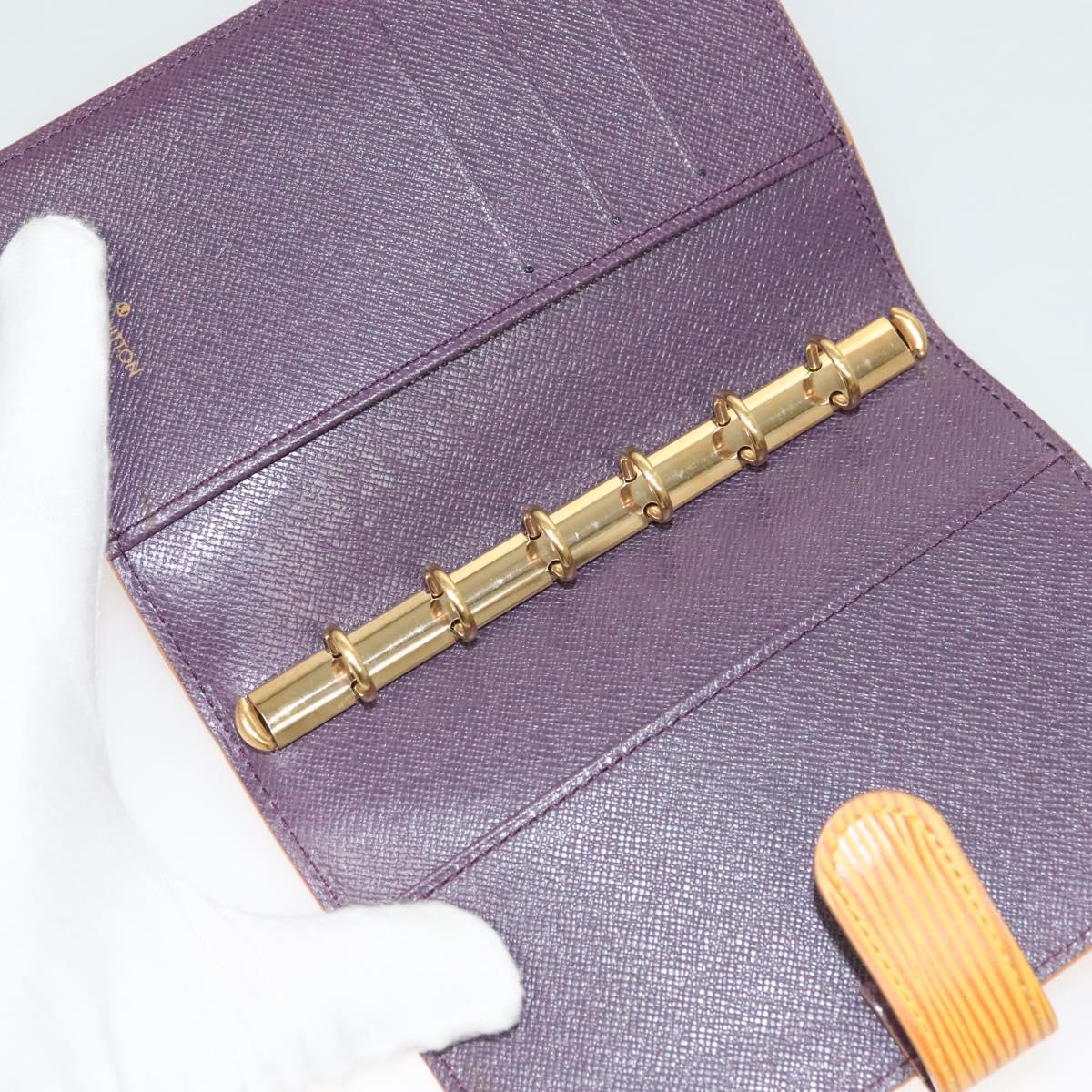 LOUIS VUITTON Epi Agenda PM Day Planner Cover Yellow R20059 LV Auth bs26514