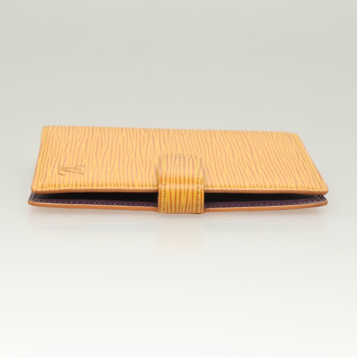 LOUIS VUITTON Epi Agenda PM Day Planner Cover Yellow R20059 LV Auth bs26514