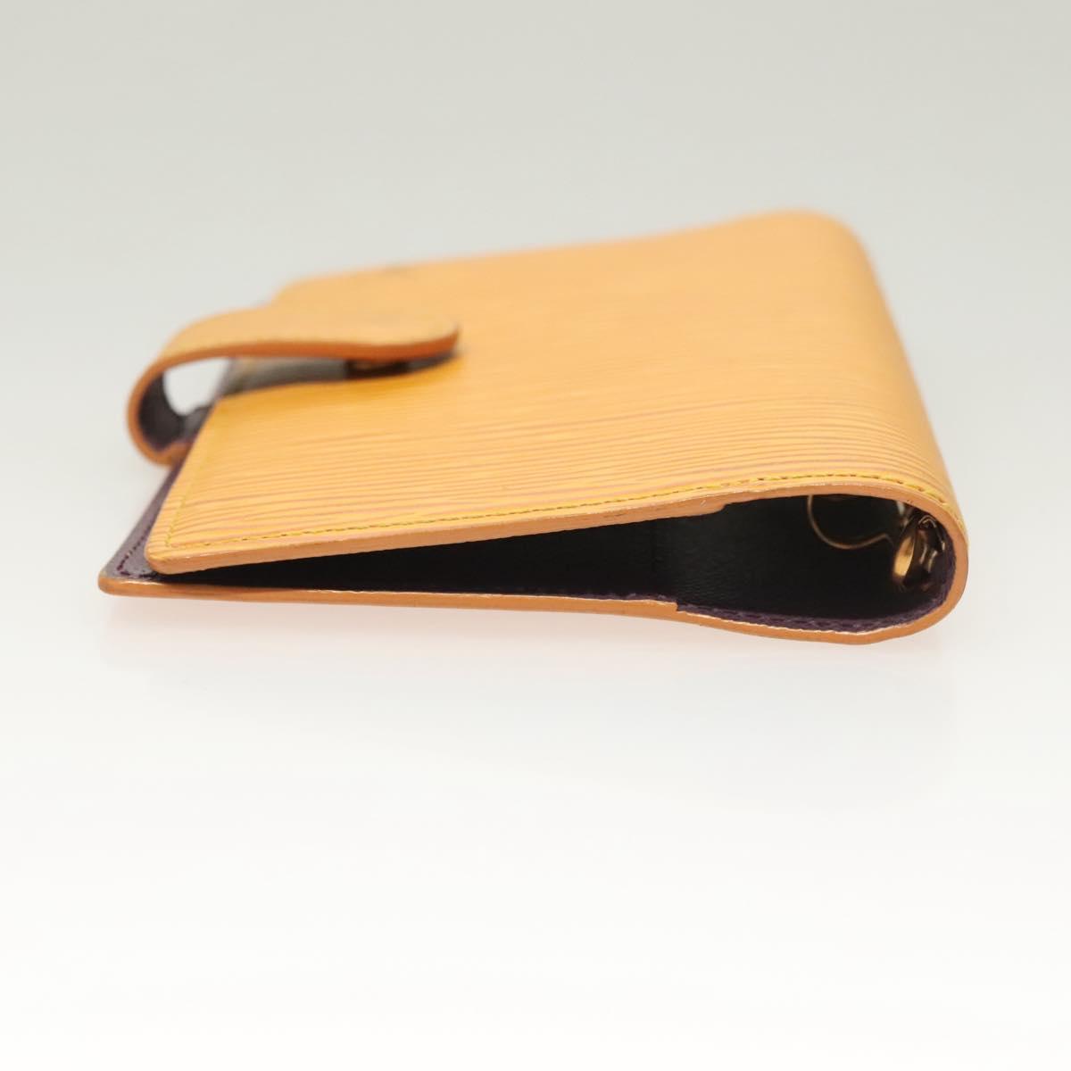 LOUIS VUITTON Epi Agenda PM Day Planner Cover Yellow R20059 LV Auth bs26514