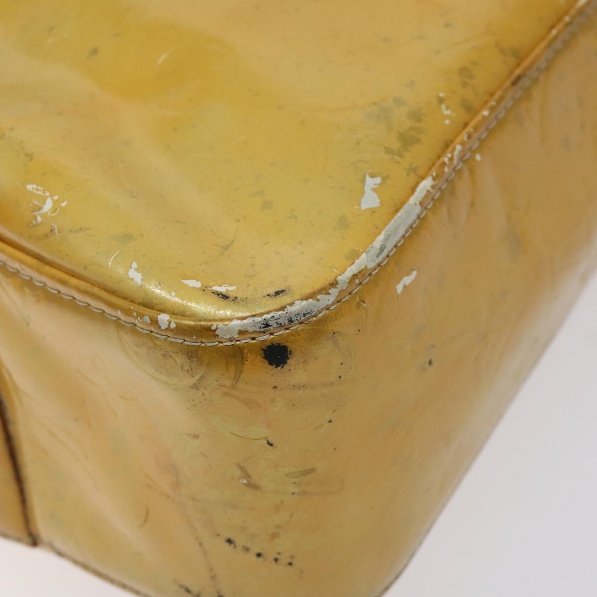 LOUIS VUITTON Monogram Vernis Columbus Tote Bag Gris M91028 LV Auth bs26524