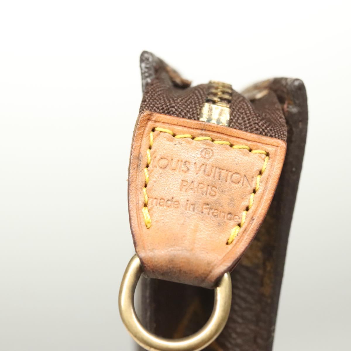 LOUIS VUITTON Monogram Bucket GM Accessory Pouch LV Auth bs26529