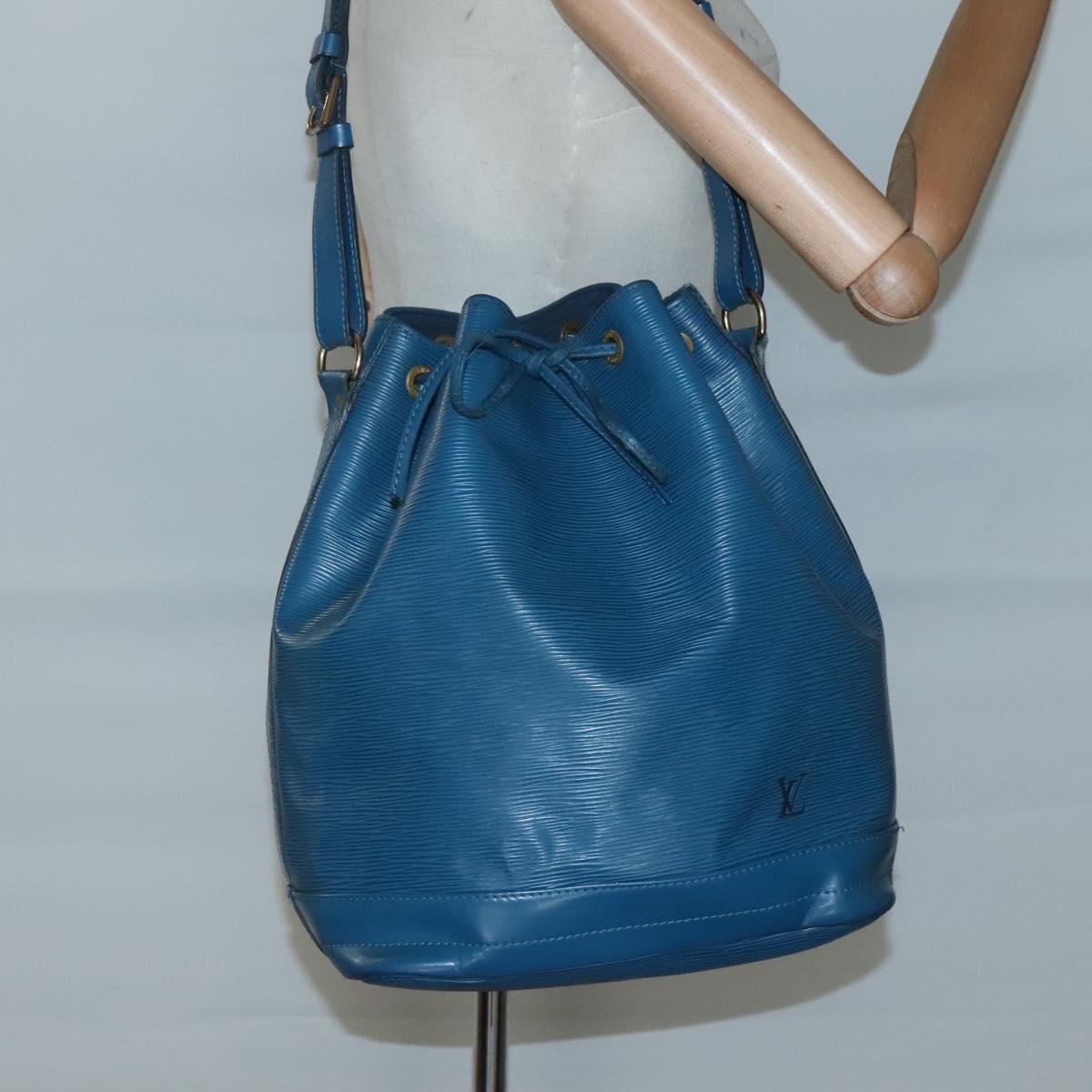 LOUIS VUITTON Epi Noe Shoulder Bag Toledo Blue M44005 LV Auth bs26539