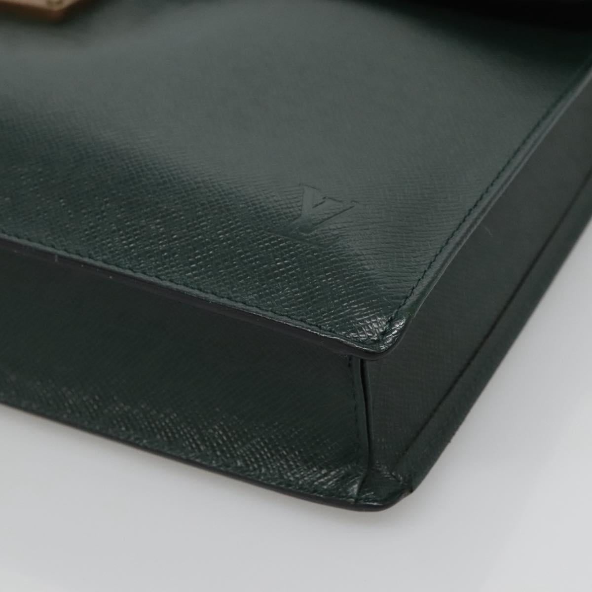 LOUIS VUITTON Taiga Serviette Kourad Business Bag Epicea M30074 LV Auth bs26540