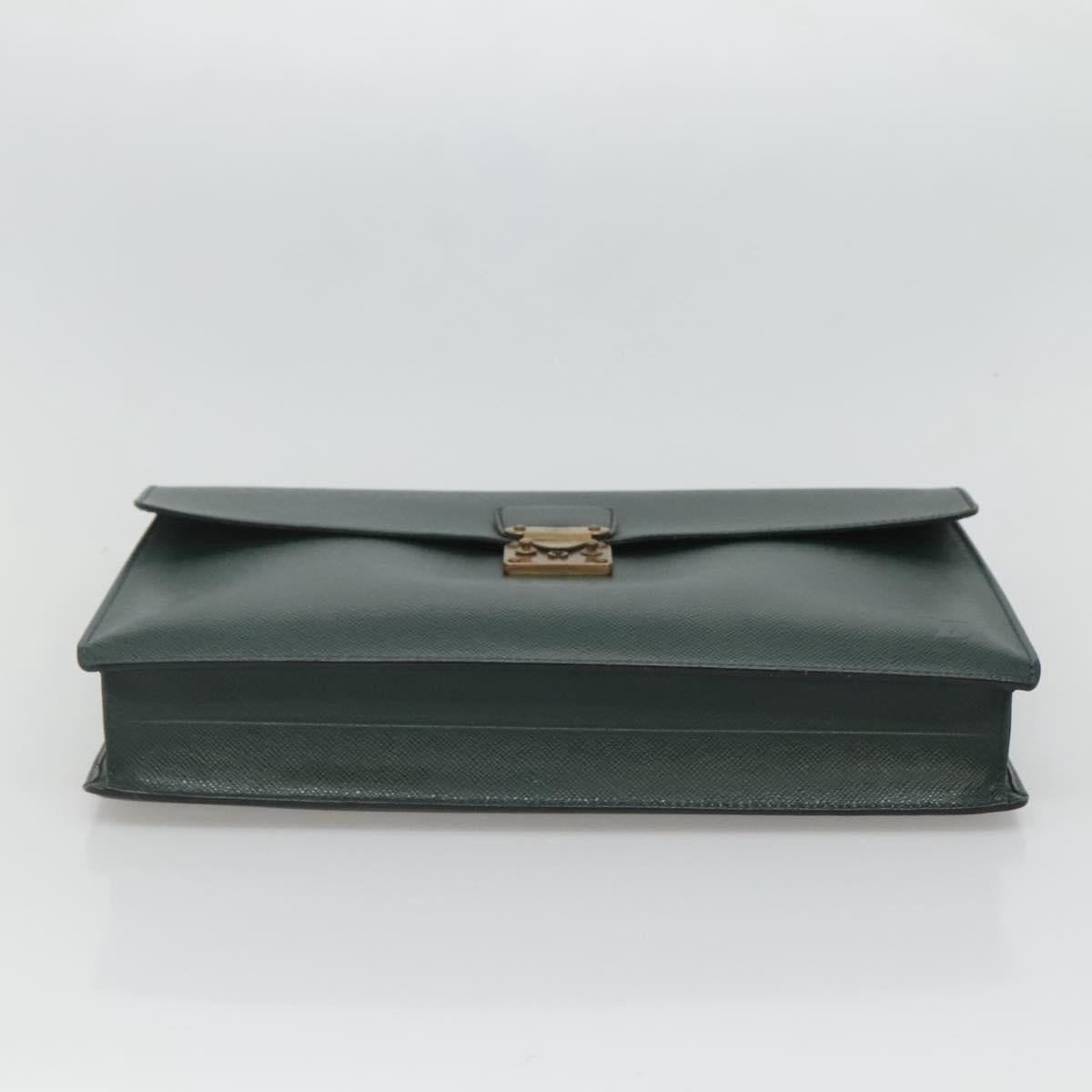 LOUIS VUITTON Taiga Serviette Kourad Business Bag Epicea M30074 LV Auth bs26540