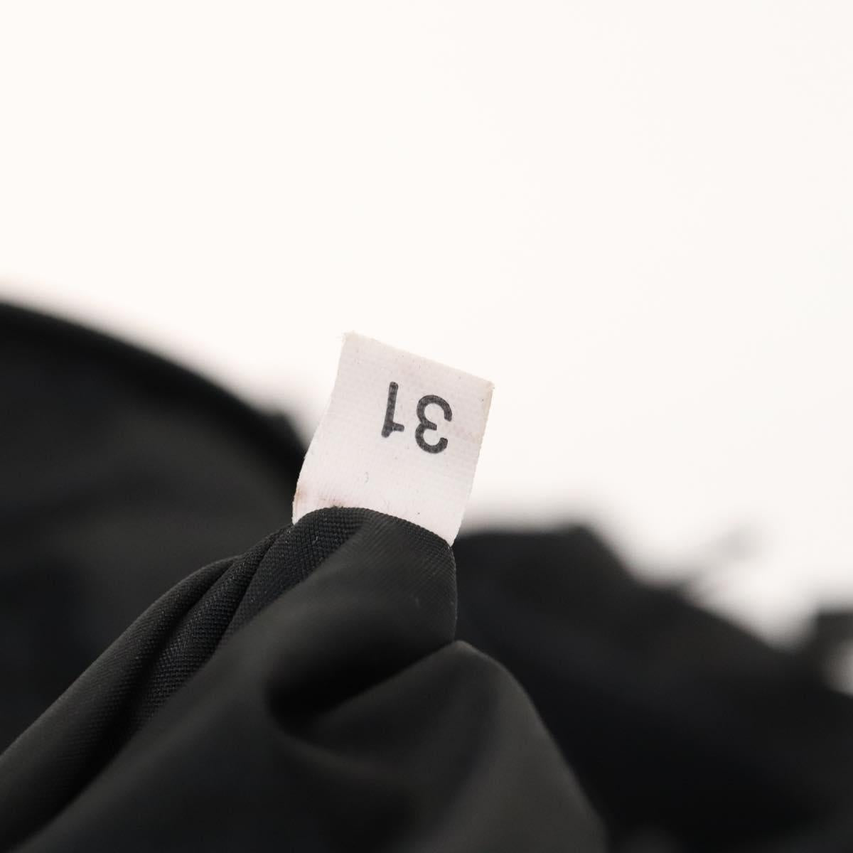 PRADA Sports Backpack Cotton Black Silver Auth bs26584