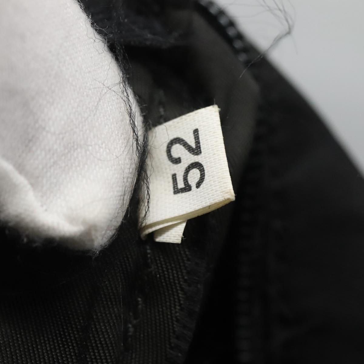 PRADA Shoulder Bag Nylon Black Silver Auth bs26590