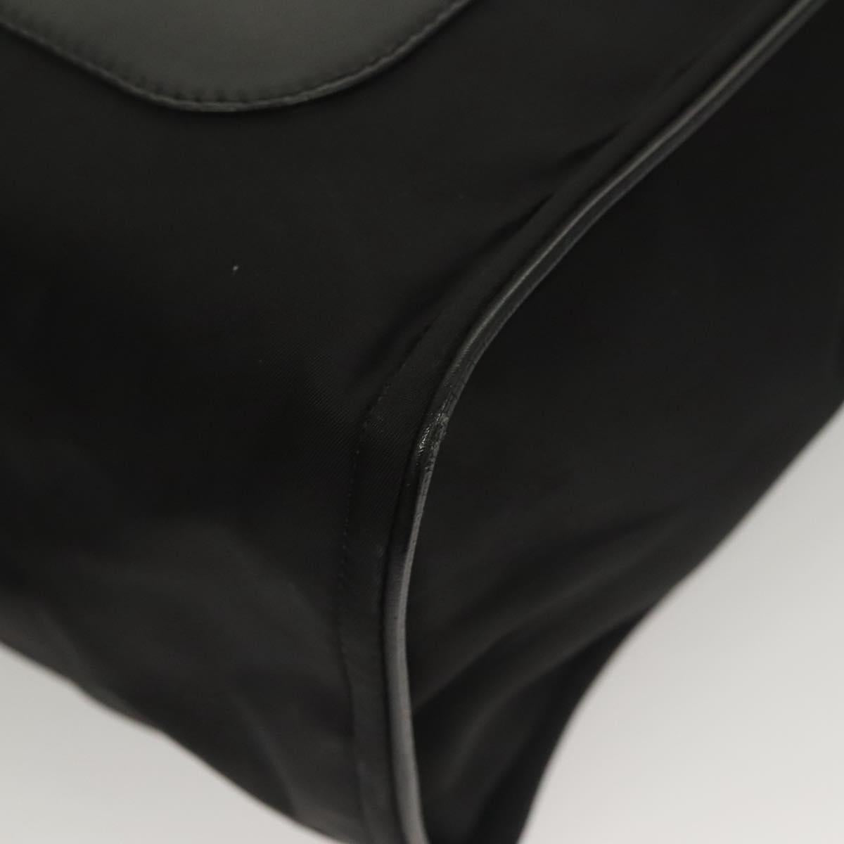 FENDI Monster Bugs Tote Bag Nylon Leather Black Yellow Silver Auth bs26641