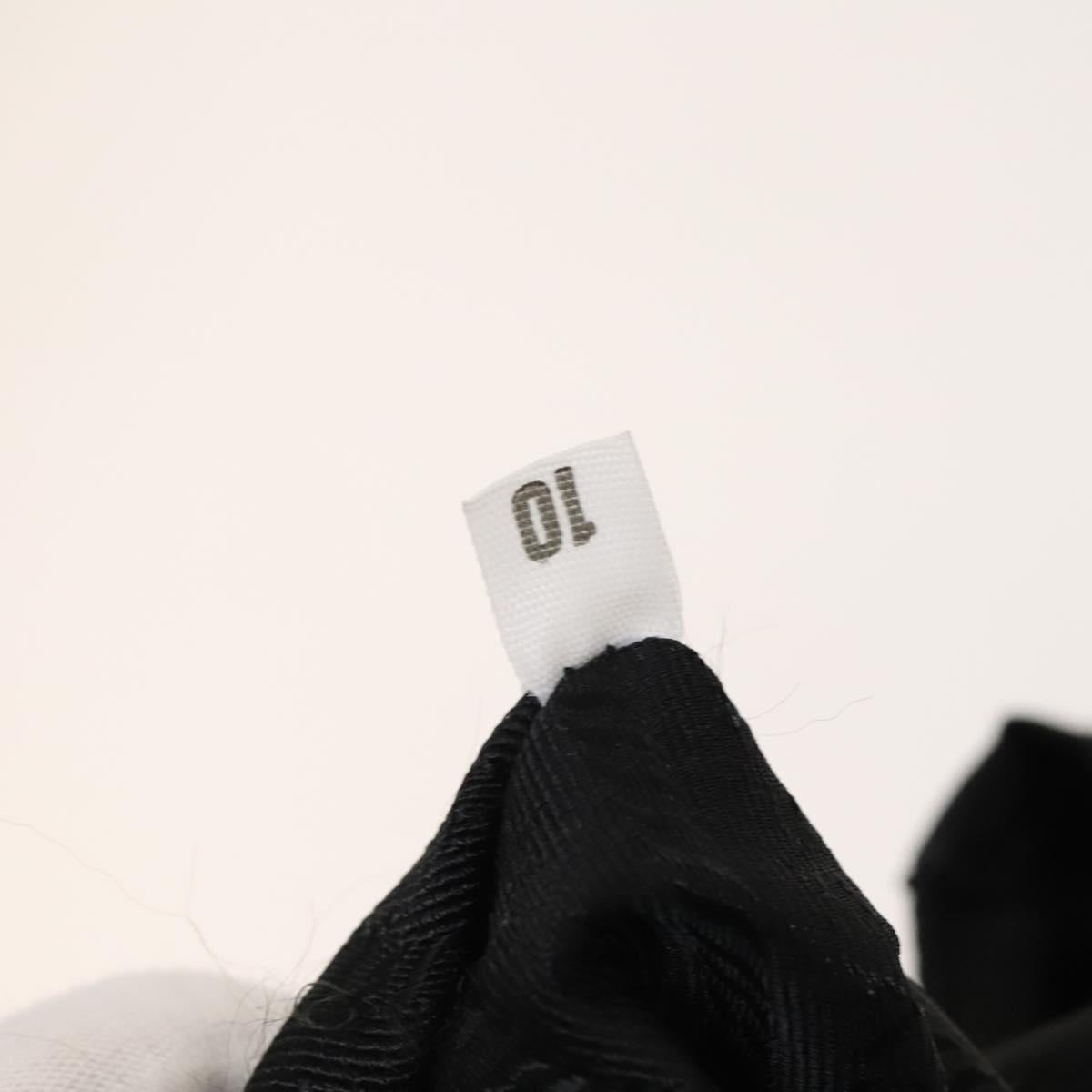 PRADA Backpack Nylon Leather Black Silver Auth bs26646