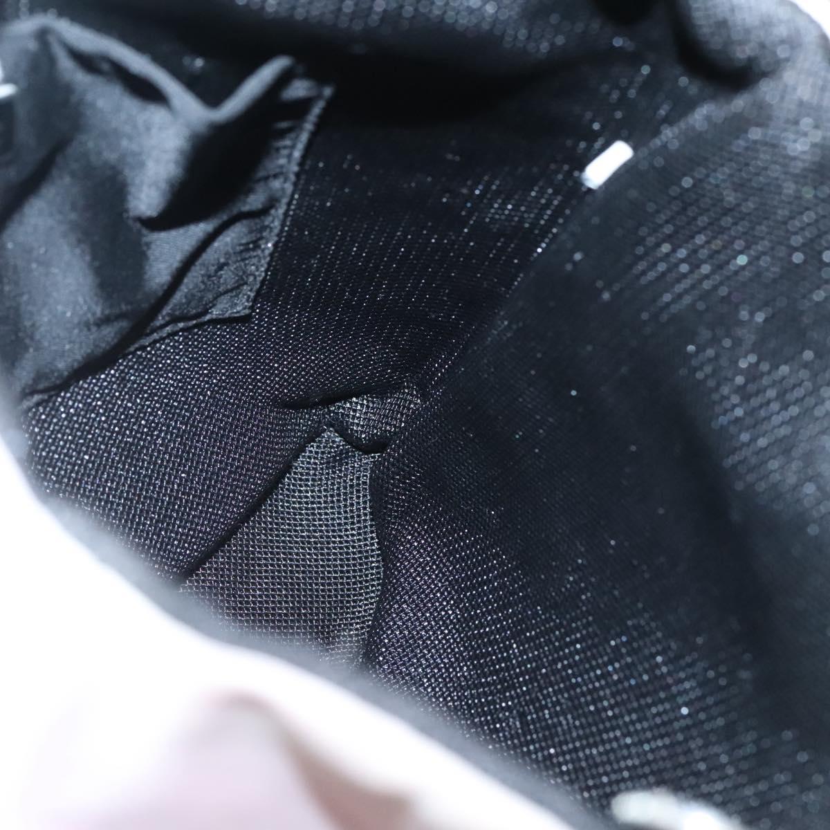 PRADA Hand Bag Nylon Pink Silver Auth bs26647