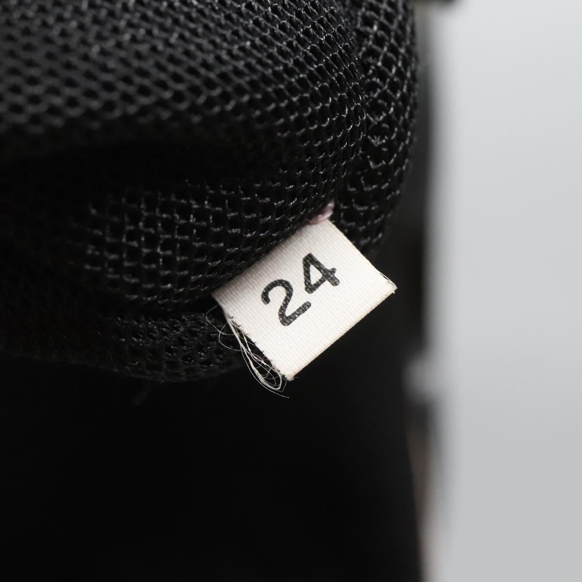 PRADA Hand Bag Nylon Pink Silver Auth bs26647