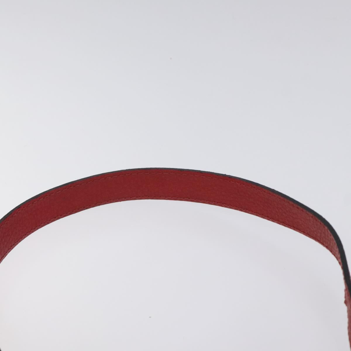 BALENCIAGA Shoulder Bag Leather Vintage Red Gold Auth bs26676