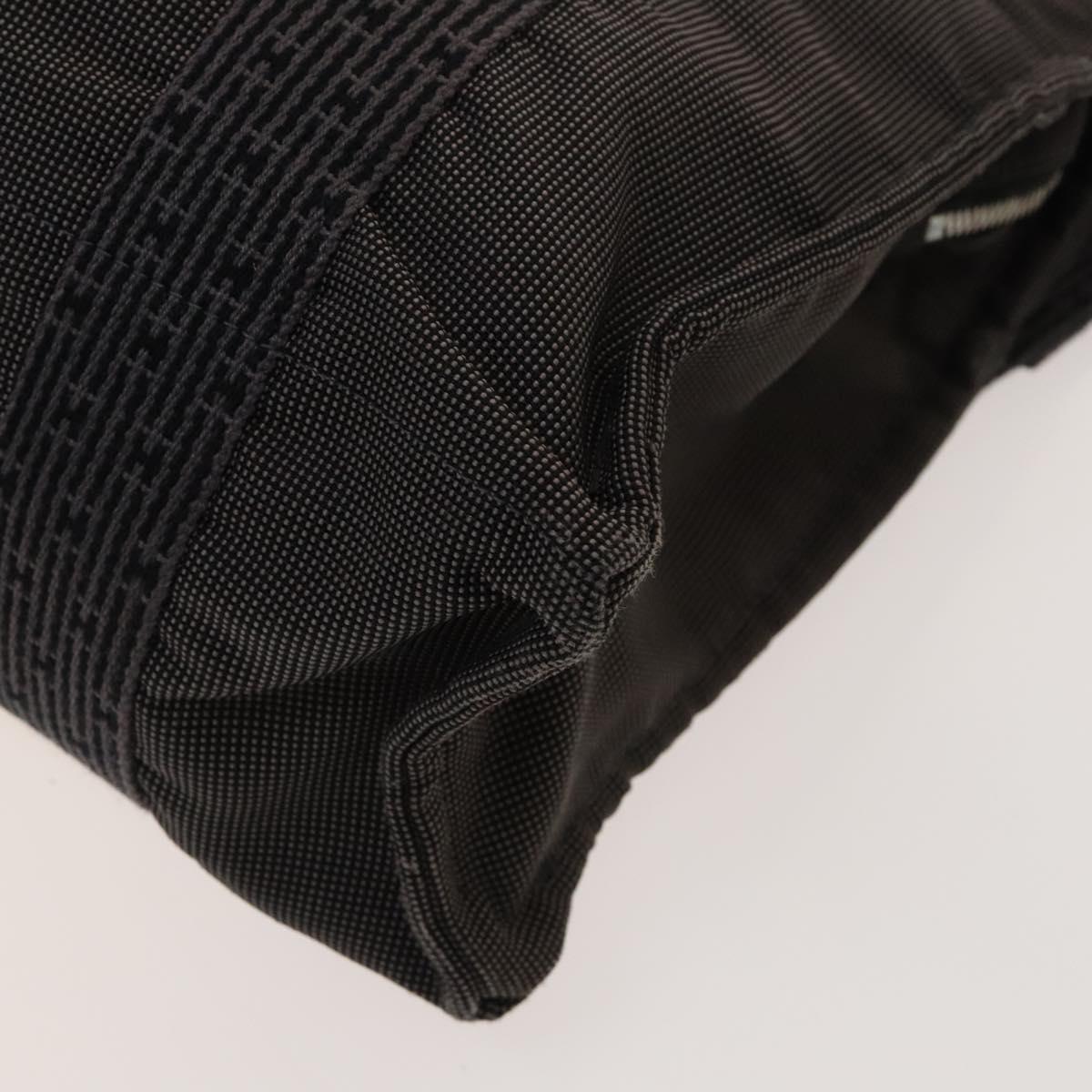 HERMES Her Line A Dos MM Backpack Canvas Gray Silver Auth bs26679