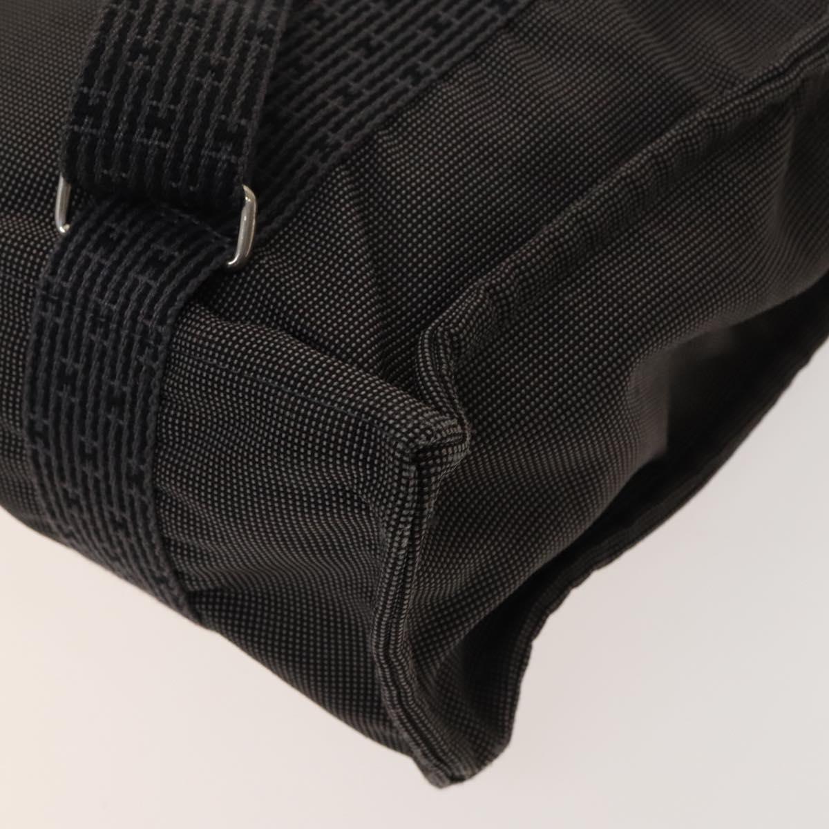 HERMES Her Line A Dos MM Backpack Canvas Gray Silver Auth bs26679