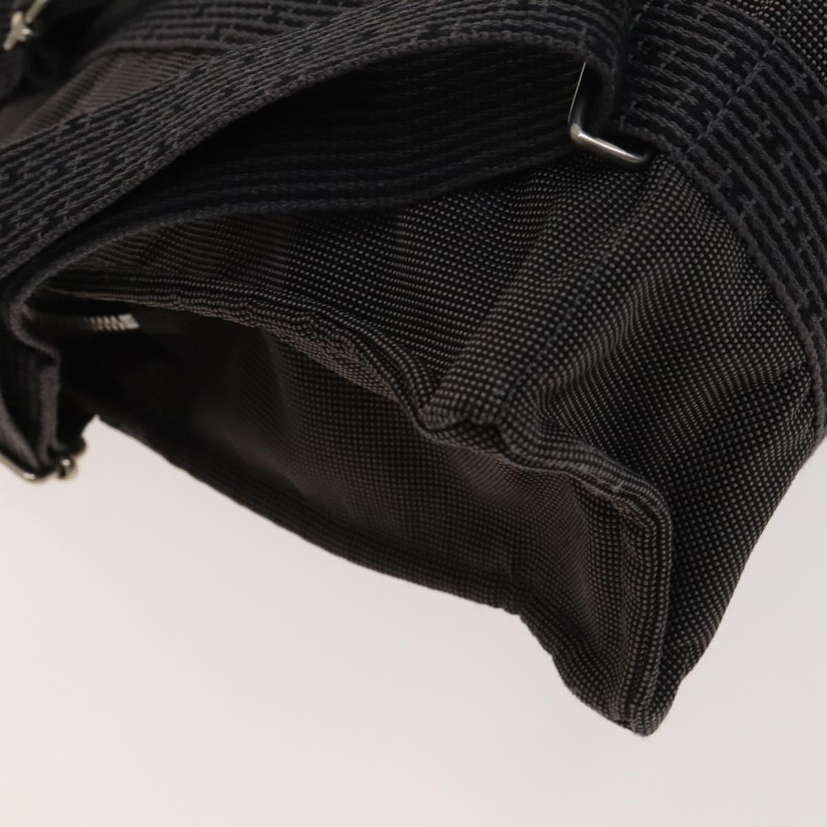 HERMES Her Line A Dos MM Backpack Canvas Gray Silver Auth bs26679