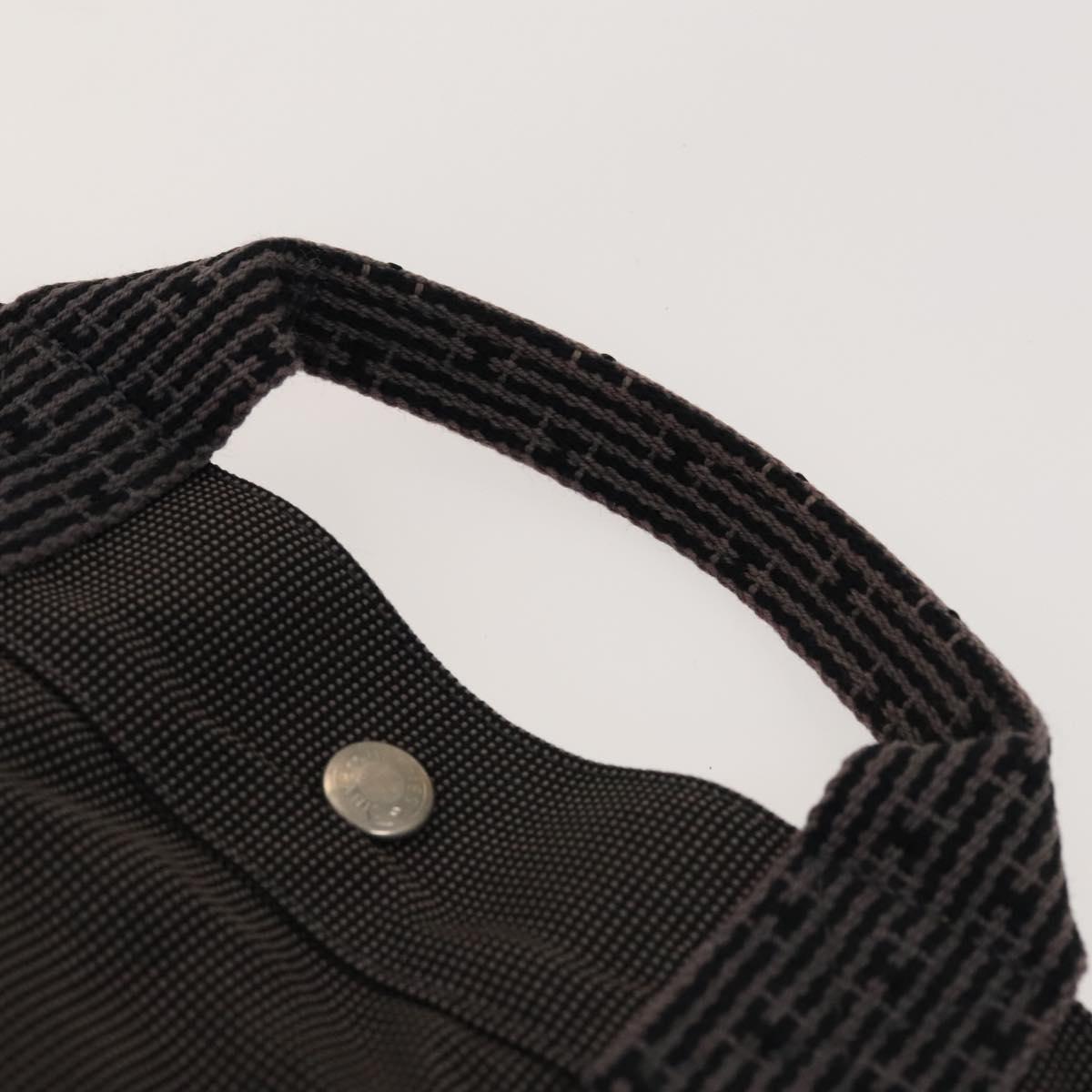 HERMES Her Line A Dos MM Backpack Canvas Gray Silver Auth bs26679