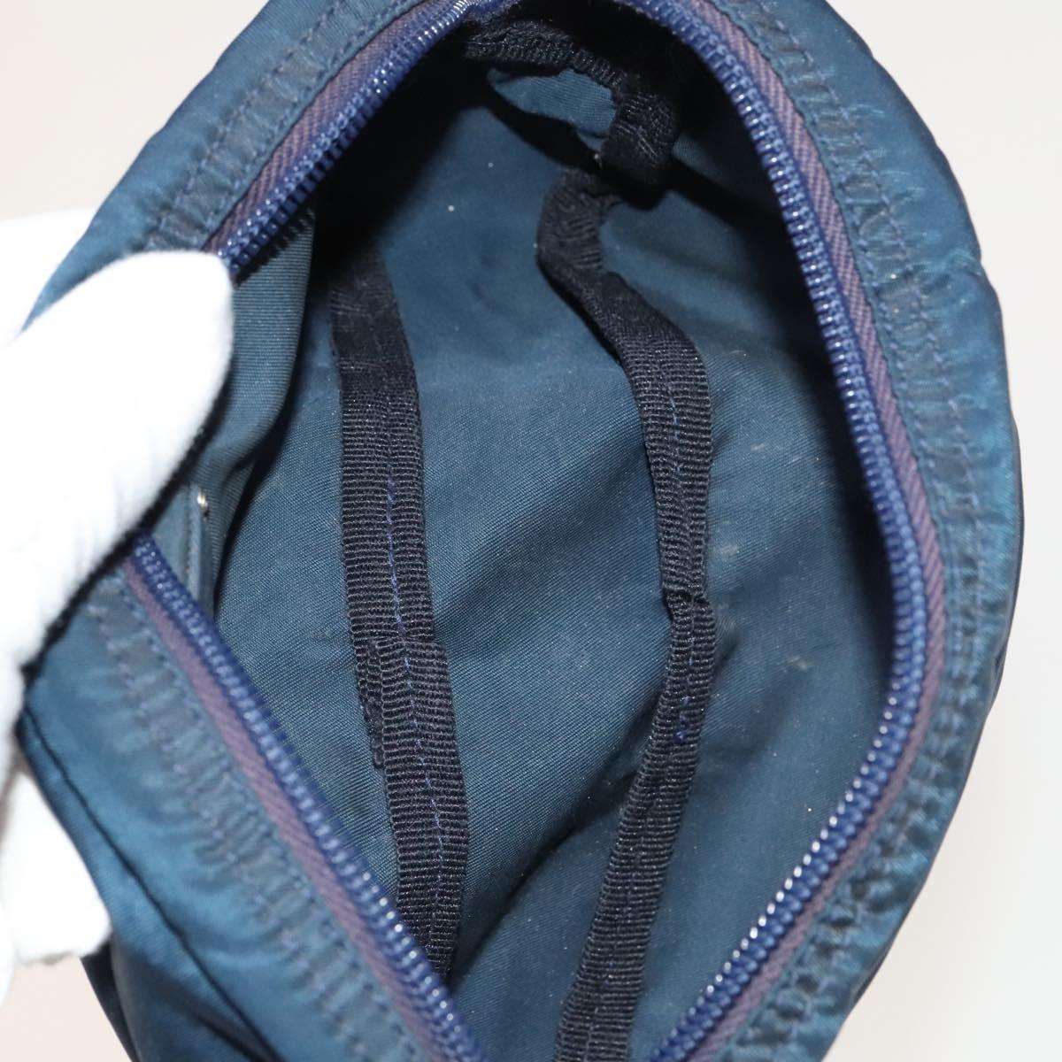 PRADA Pouch Nylon 2Set Wine Red Navy Auth bs26739