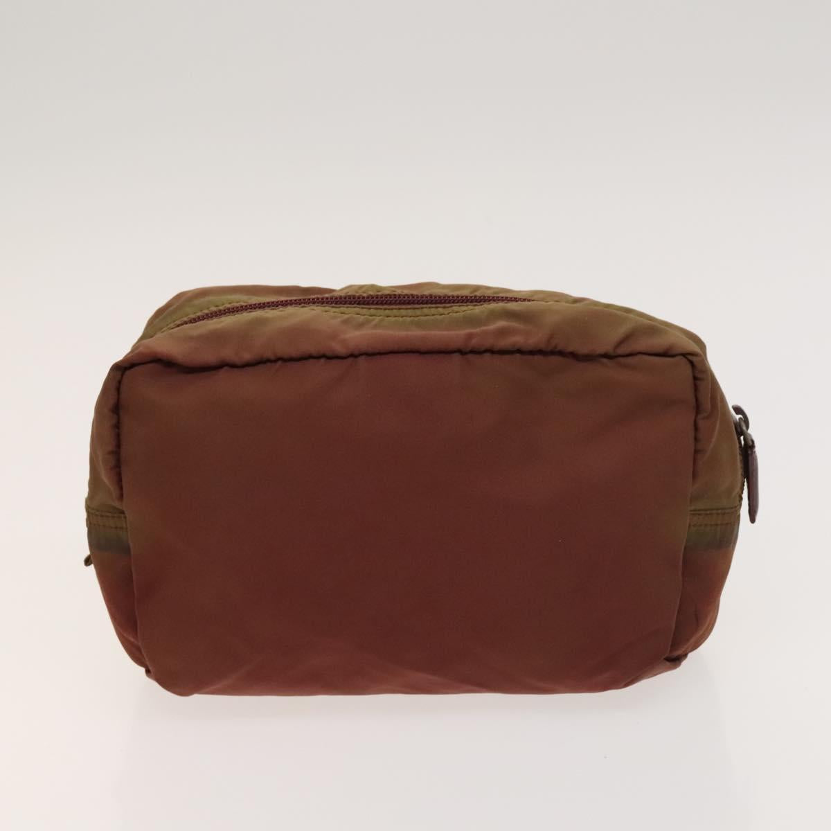 PRADA Pouch Nylon 2Set Wine Red Navy Auth bs26739