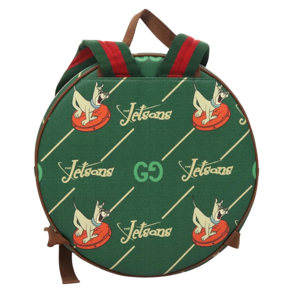 GUCCI The Jetsons Web Sherry Line Children Backpack PVC 752358 Auth bs26793