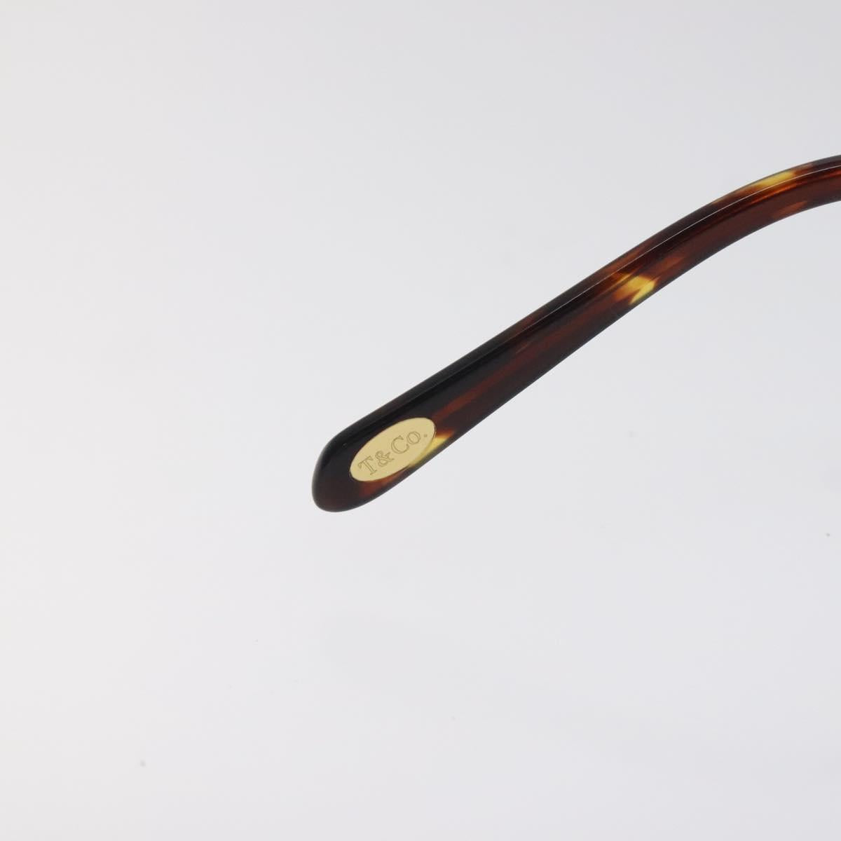 TIFFANY&Co. Glasses Plastic Gold Auth bs26823