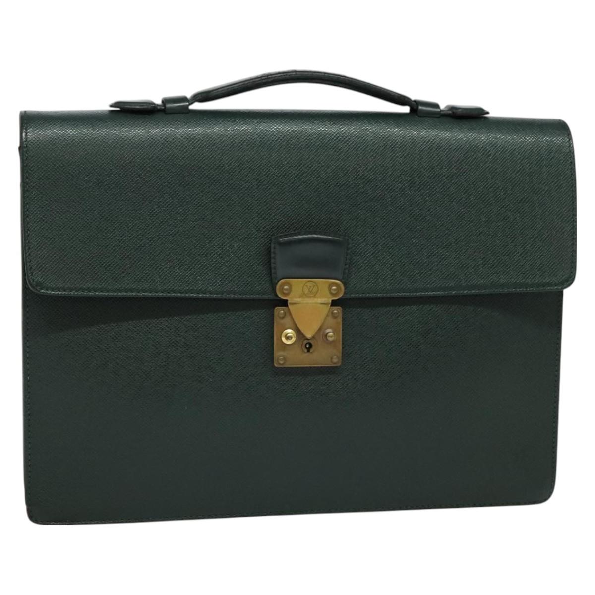 LOUIS VUITTON Taiga Serviette Kourad Business Bag Epicea M30074 LV Auth bs26833