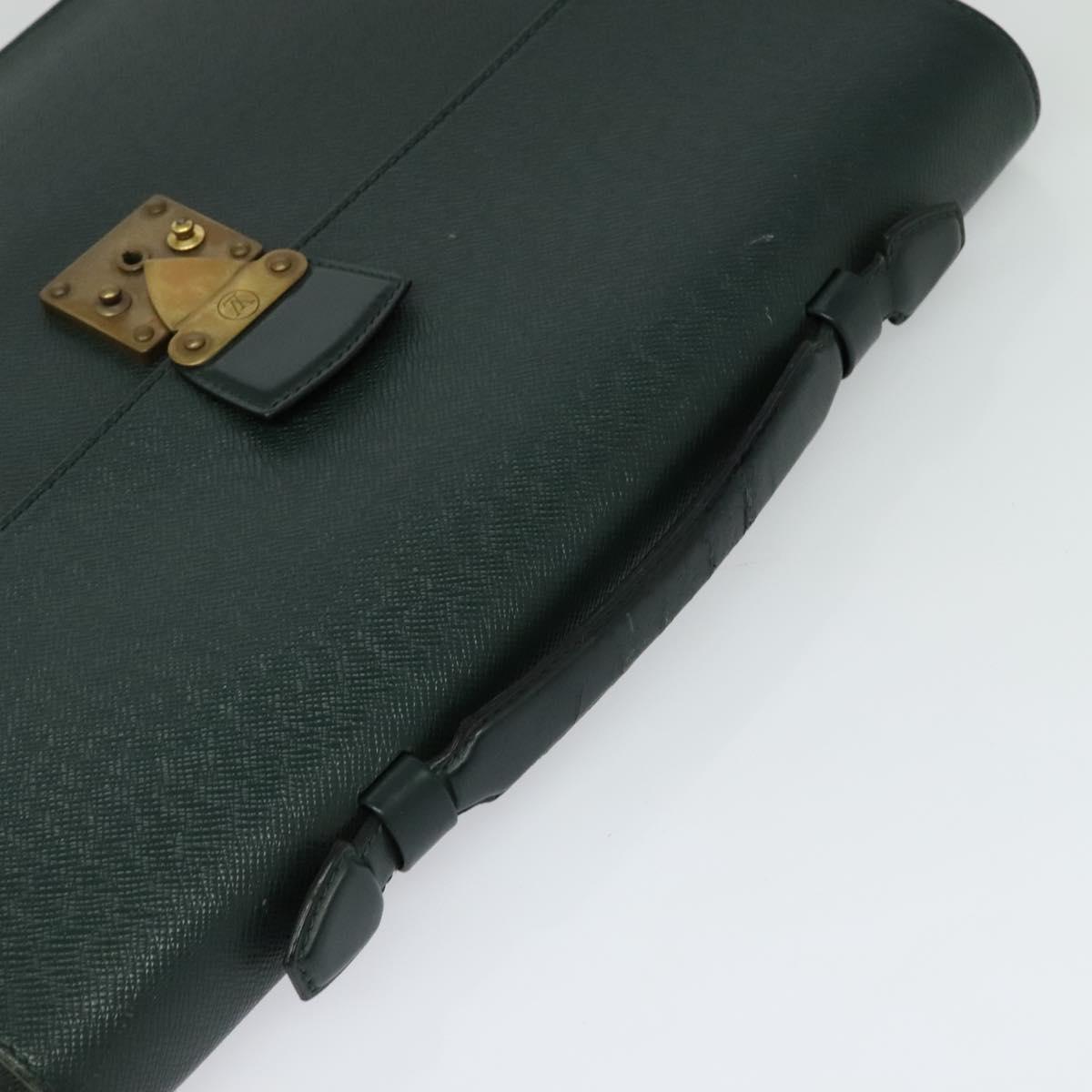 LOUIS VUITTON Taiga Serviette Kourad Business Bag Epicea M30074 LV Auth bs26833