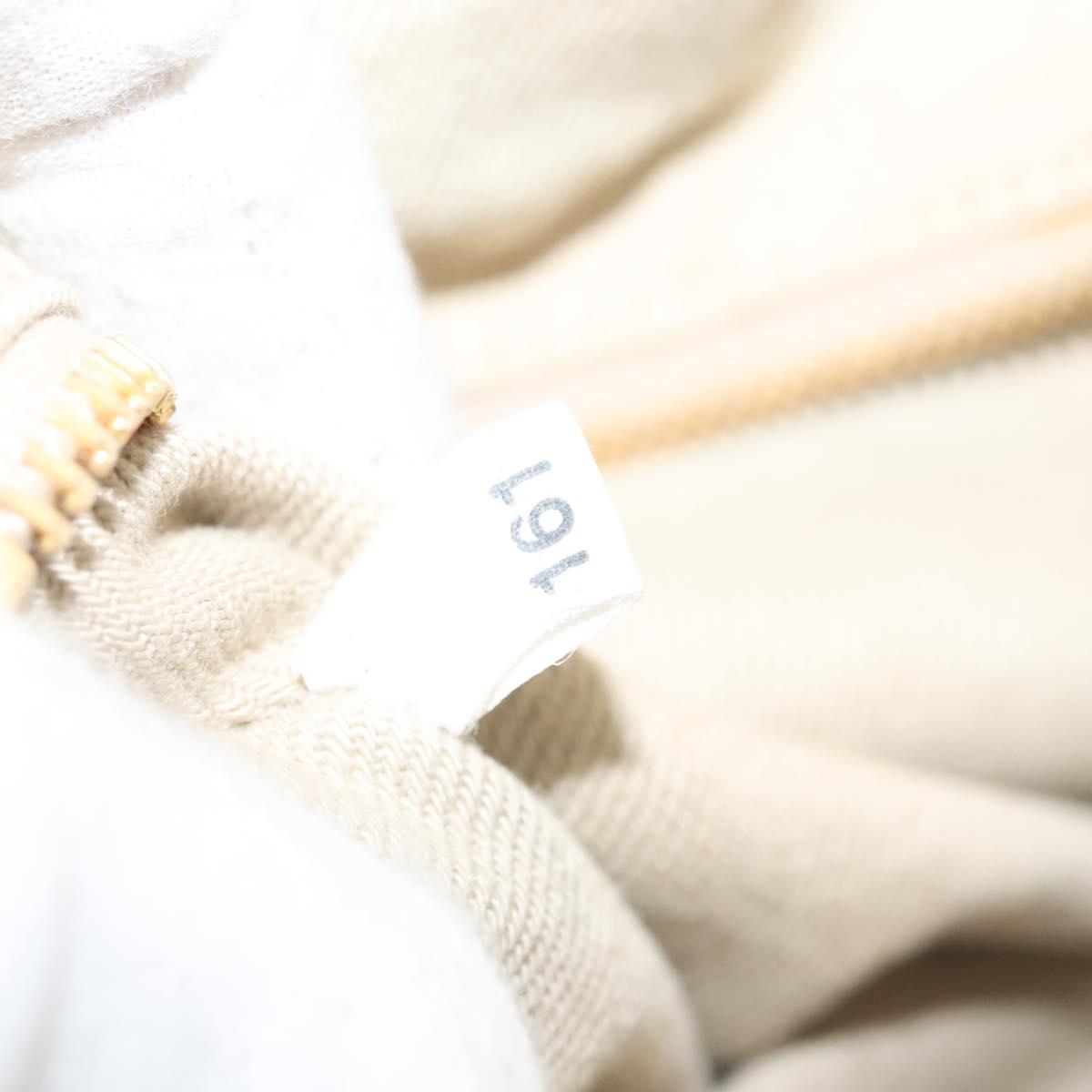 PRADA Canapa MM Hand Bag Canvas Beige Gold Auth bs26853