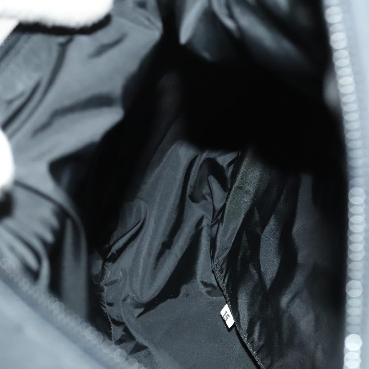 PRADA Sports Shoulder Bag Nylon Black Silver Auth bs26885