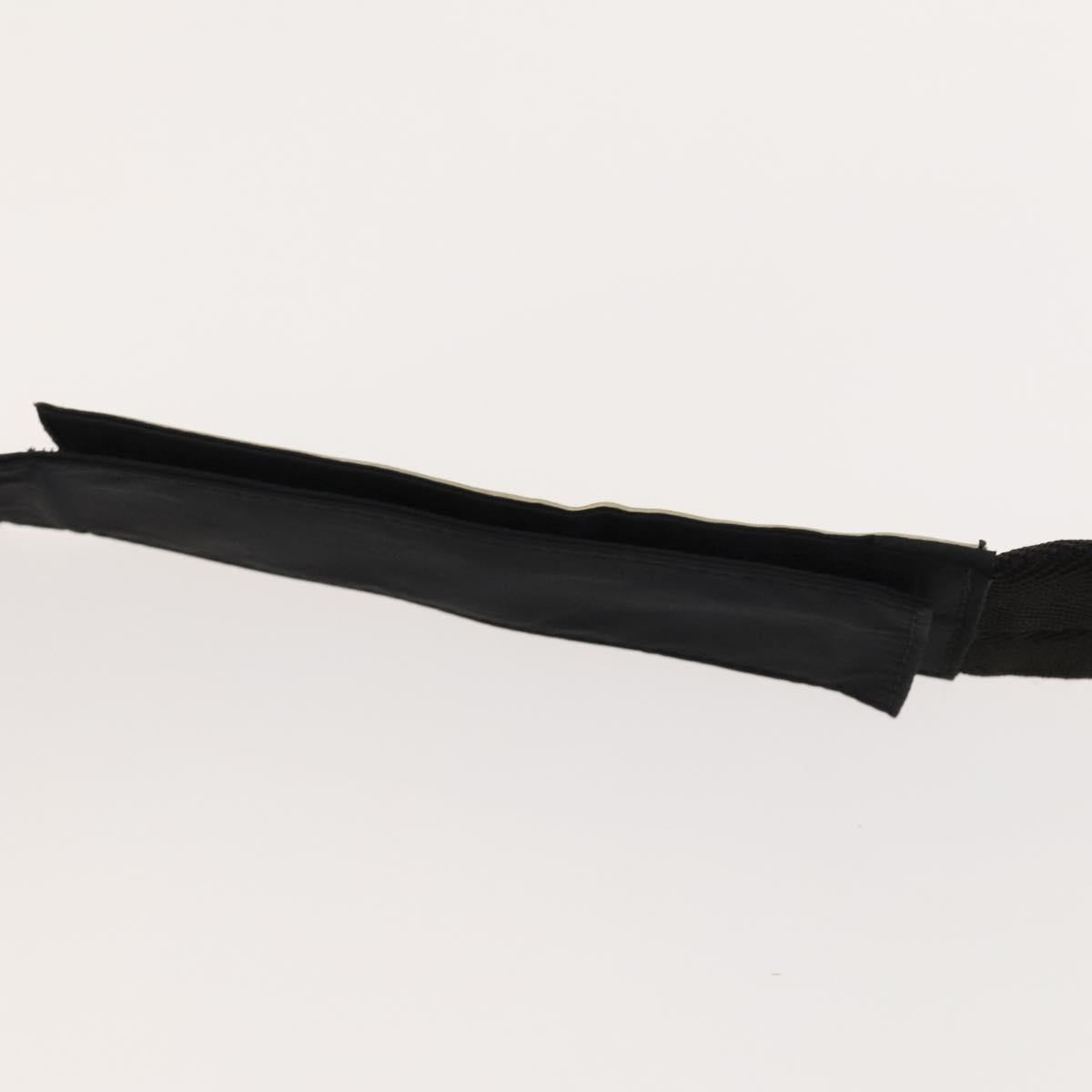 PRADA Sports Shoulder Bag Nylon Black Silver Auth bs26885