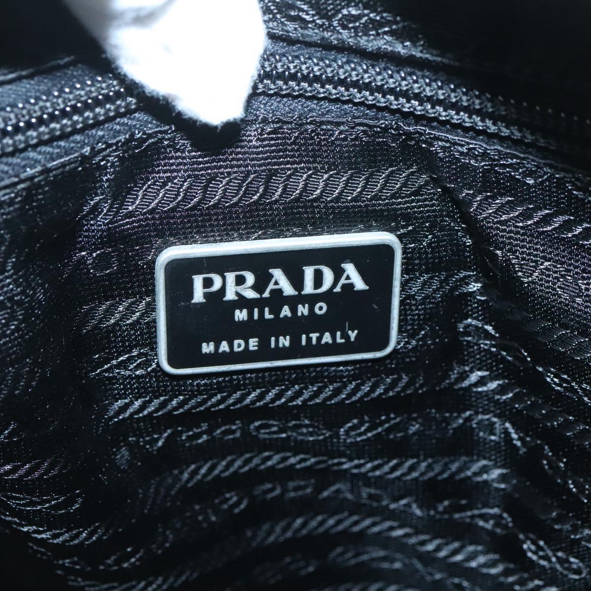 PRADA Hand Bag Nylon White Auth bs26886