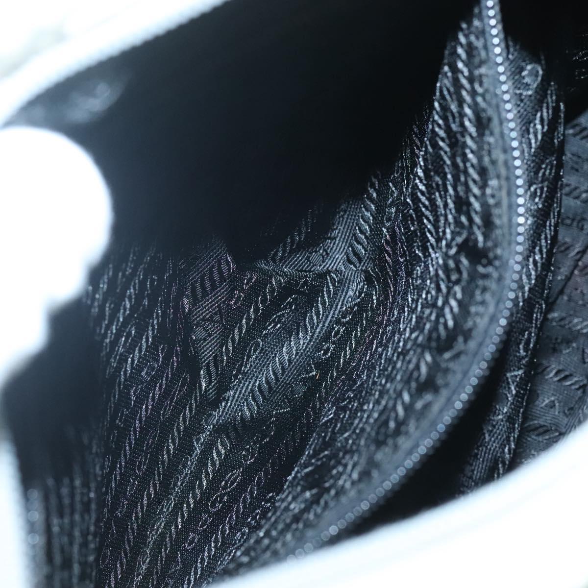 PRADA Hand Bag Nylon White Auth bs26886