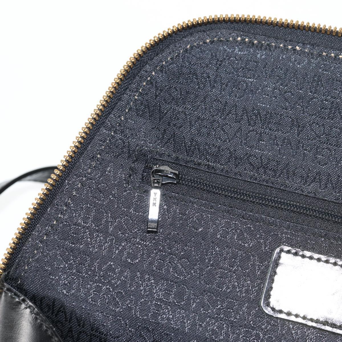 Gianni Versace Backpack Enamel Black Gold Auth bs26902