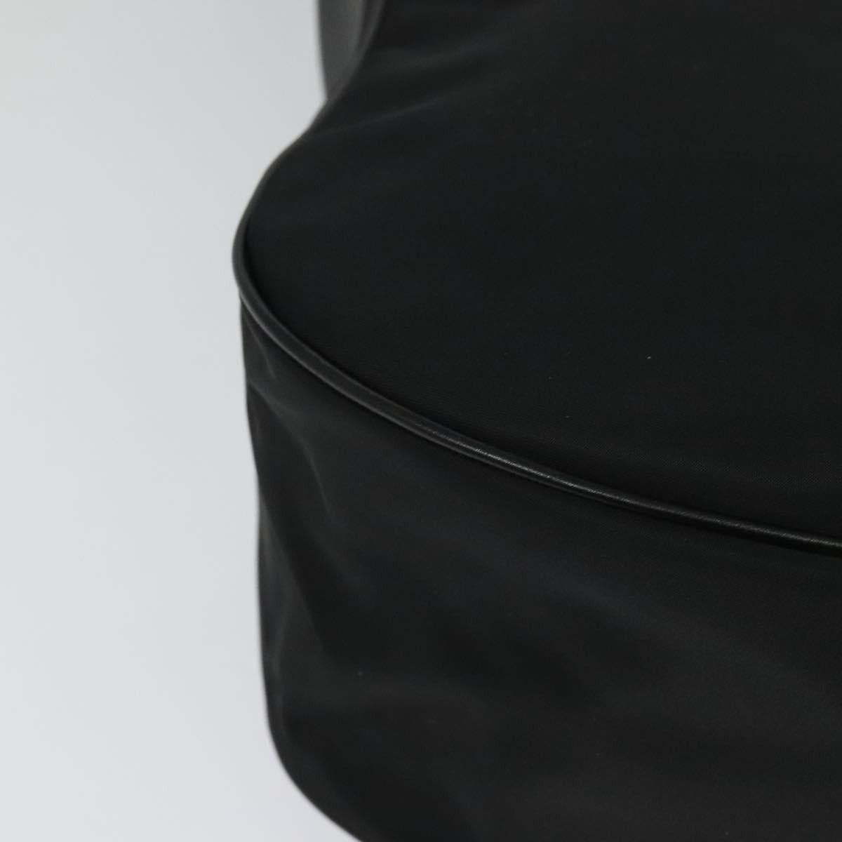 Gianni Versace Shoulder Bag Leather Black Silver Auth bs26903
