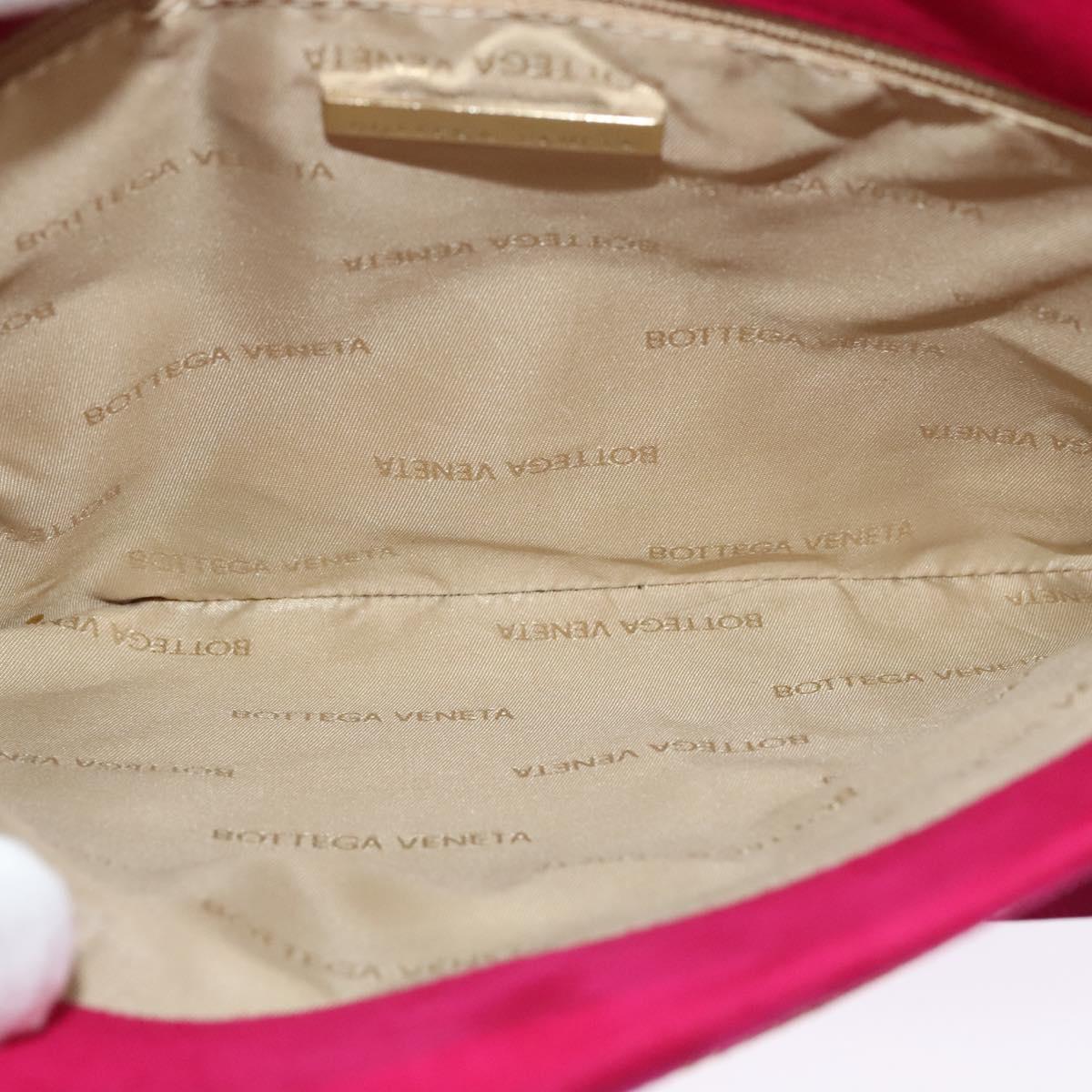 BOTTEGA VENETA Shoulder Bag Suede Pink Gold Auth bs26909