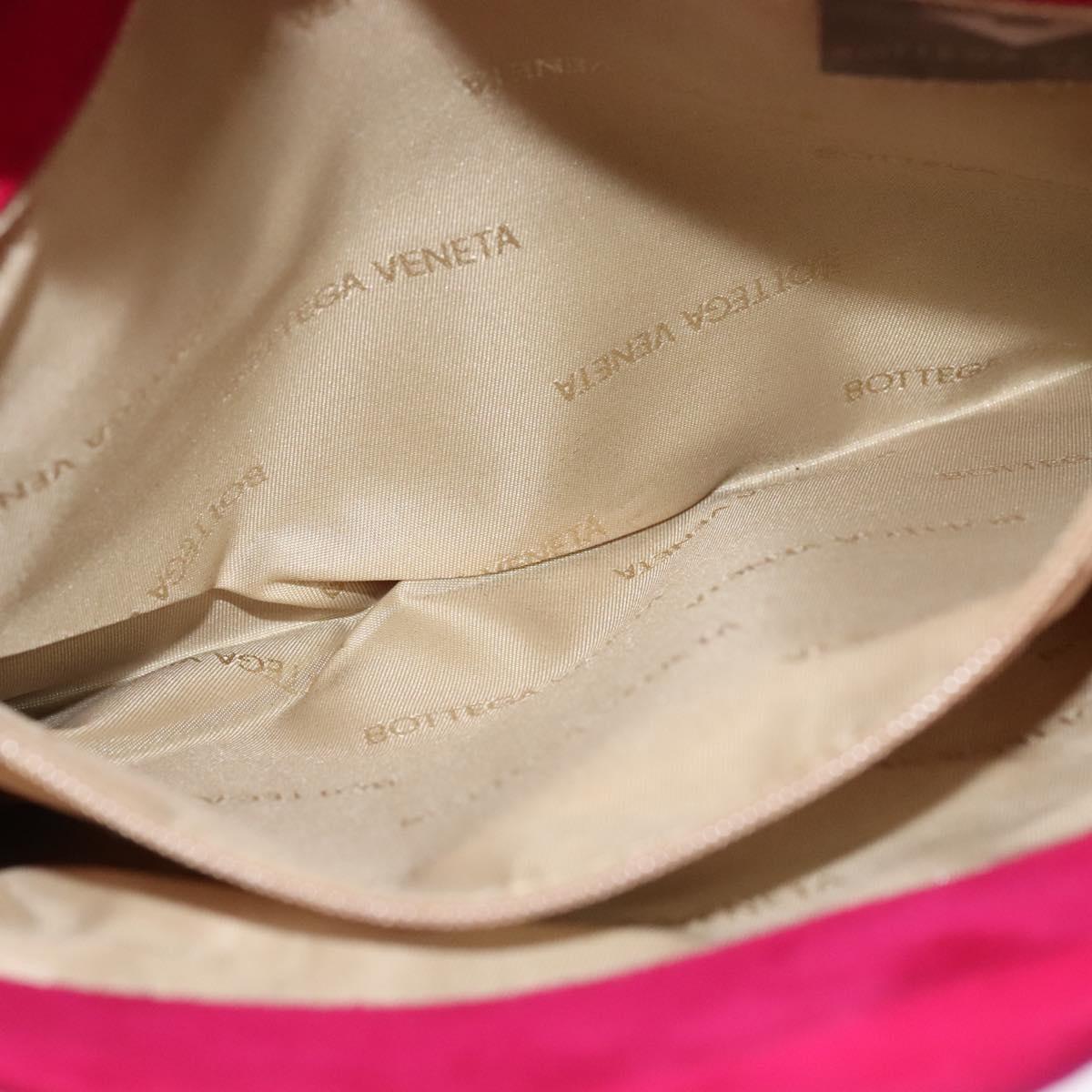 BOTTEGA VENETA Shoulder Bag Suede Pink Gold Auth bs26909