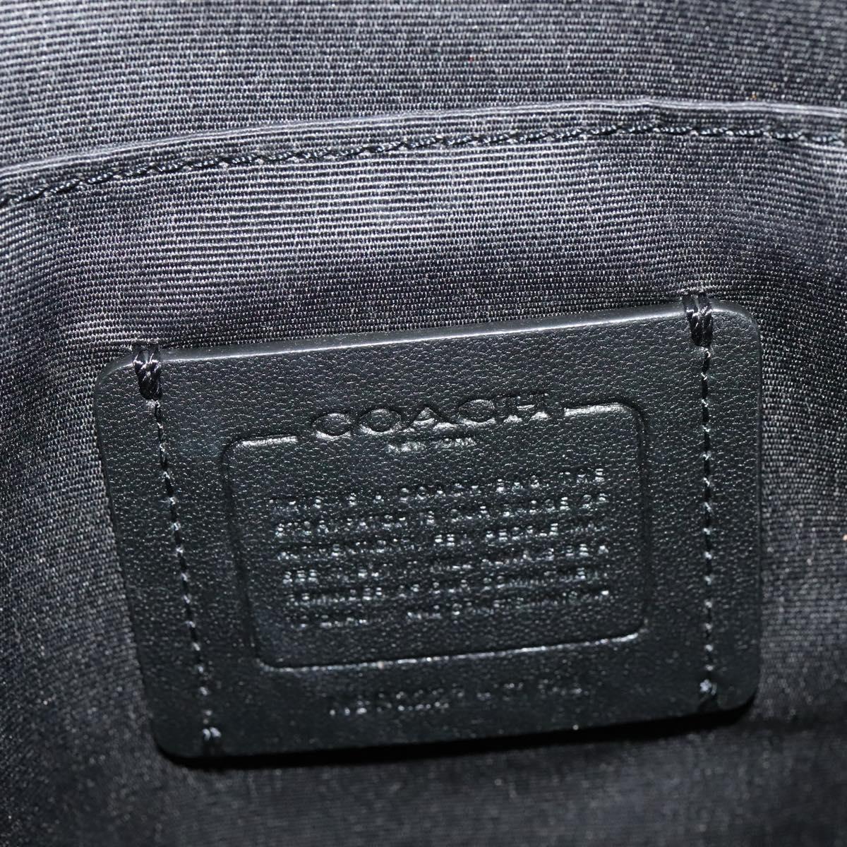 Coach Signature Shoulder Bag PVC Beige Gold Auth bs26966