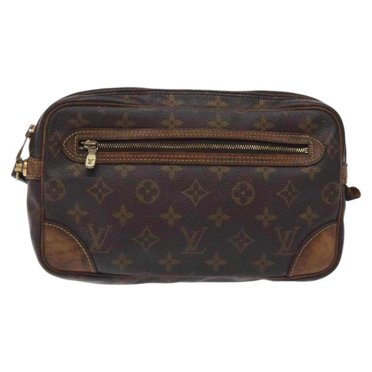 LOUIS VUITTON Monogram Marly Dragonne GM Clutch Bag M51825 LV Auth bs26973