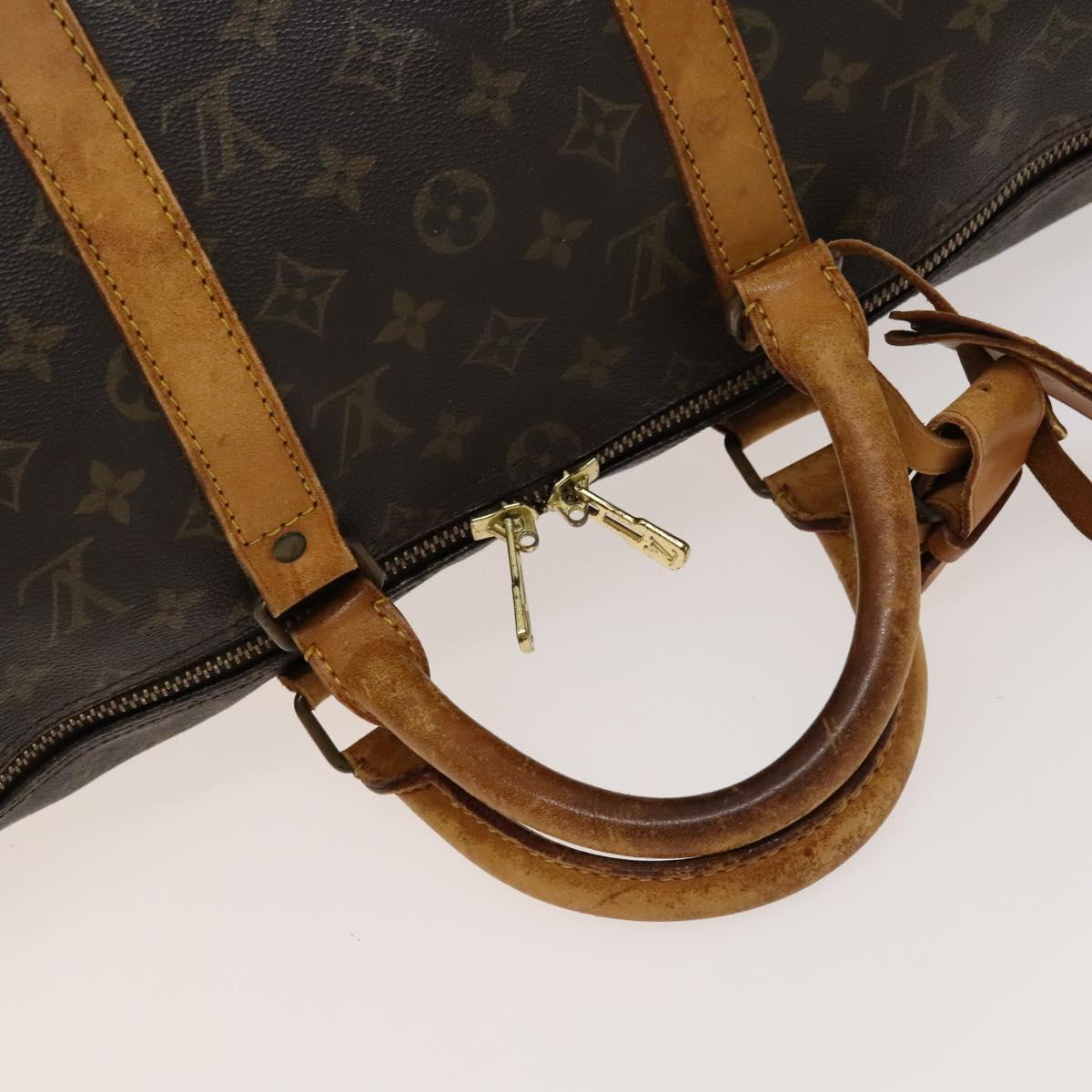 LOUIS VUITTON Monogram Keepall 50 Boston Bag M41426 LV Auth bs26975
